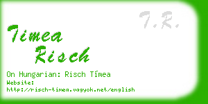 timea risch business card